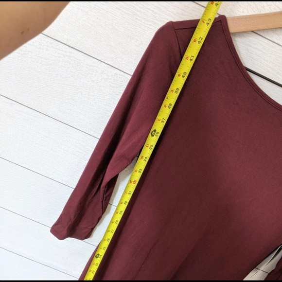 SOLD-LuLus Elegant Artistry Burgundy Bodycon Dress - Picture 7 of 9